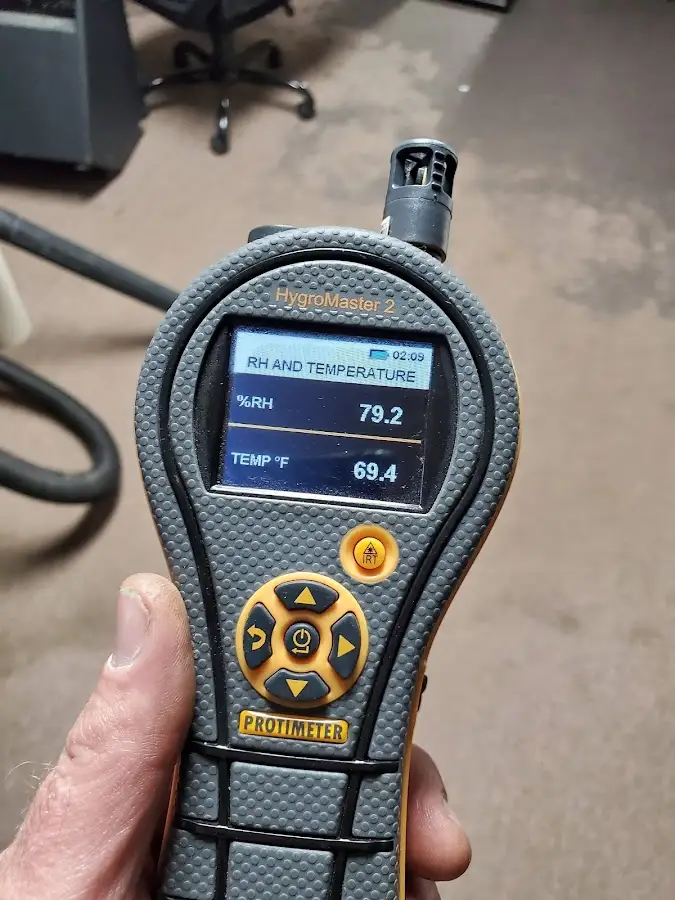 Moisture meter humidity assessment for Mold Remediation & Removal in Centreville