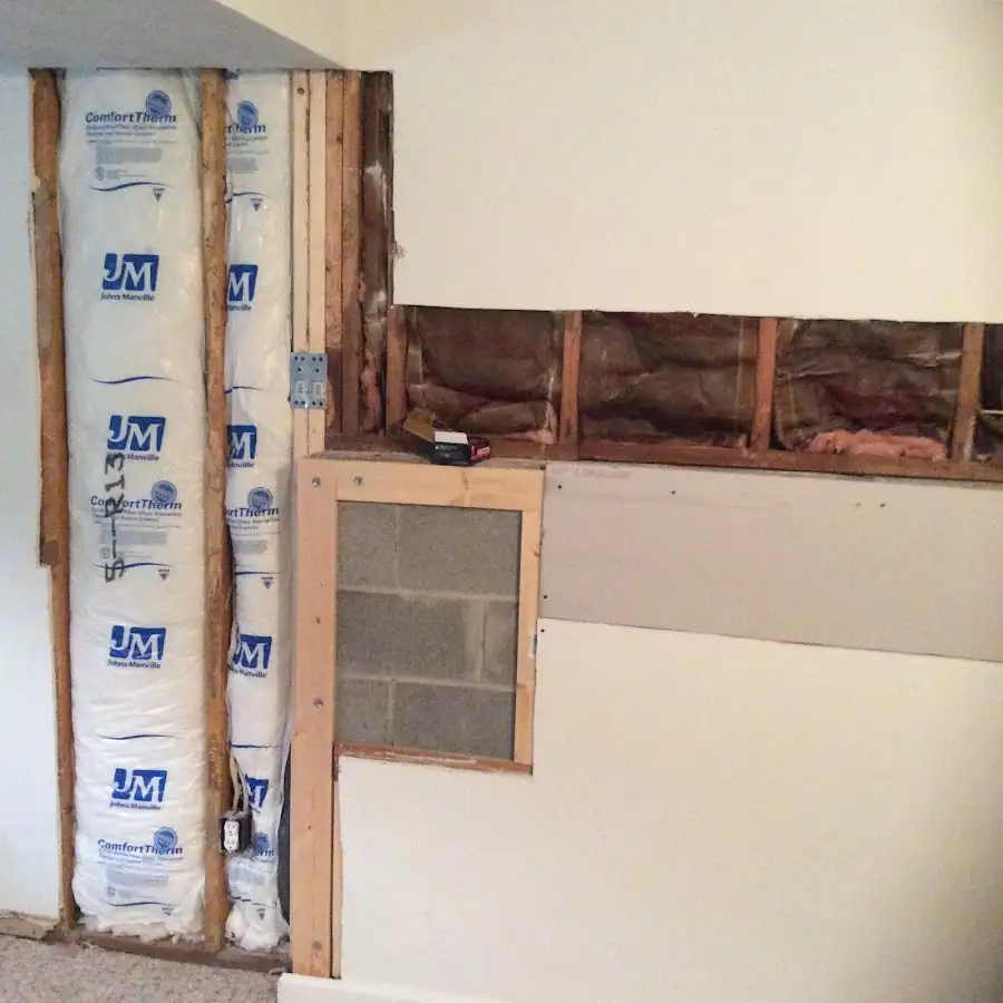 Wall insulation replacement during Odor Removal & Deodorization in Centreville
